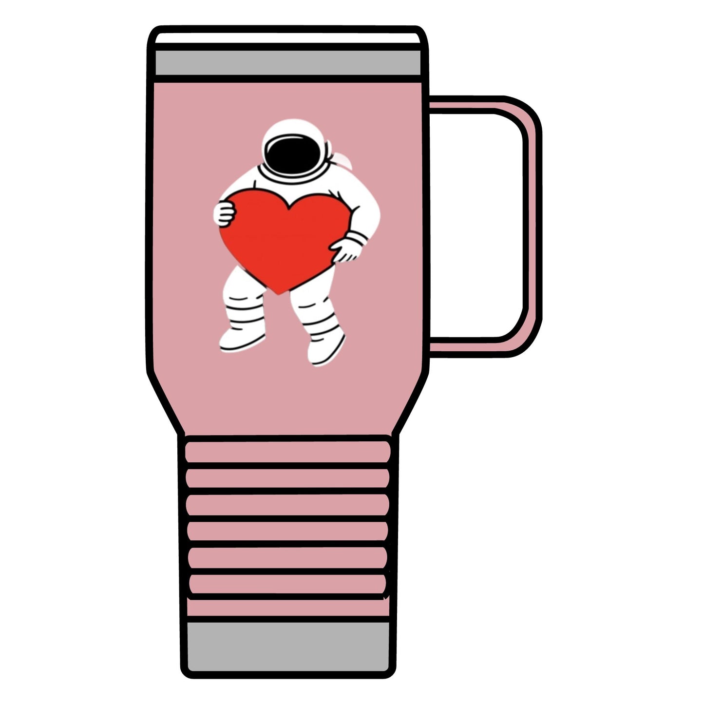 Astronaut Love Travel Mug, Cosmic Coffee Cup, Gift for Space Lovers, Heartwarming Travel Mug, Unique Space-Themed Drinkware, [...]