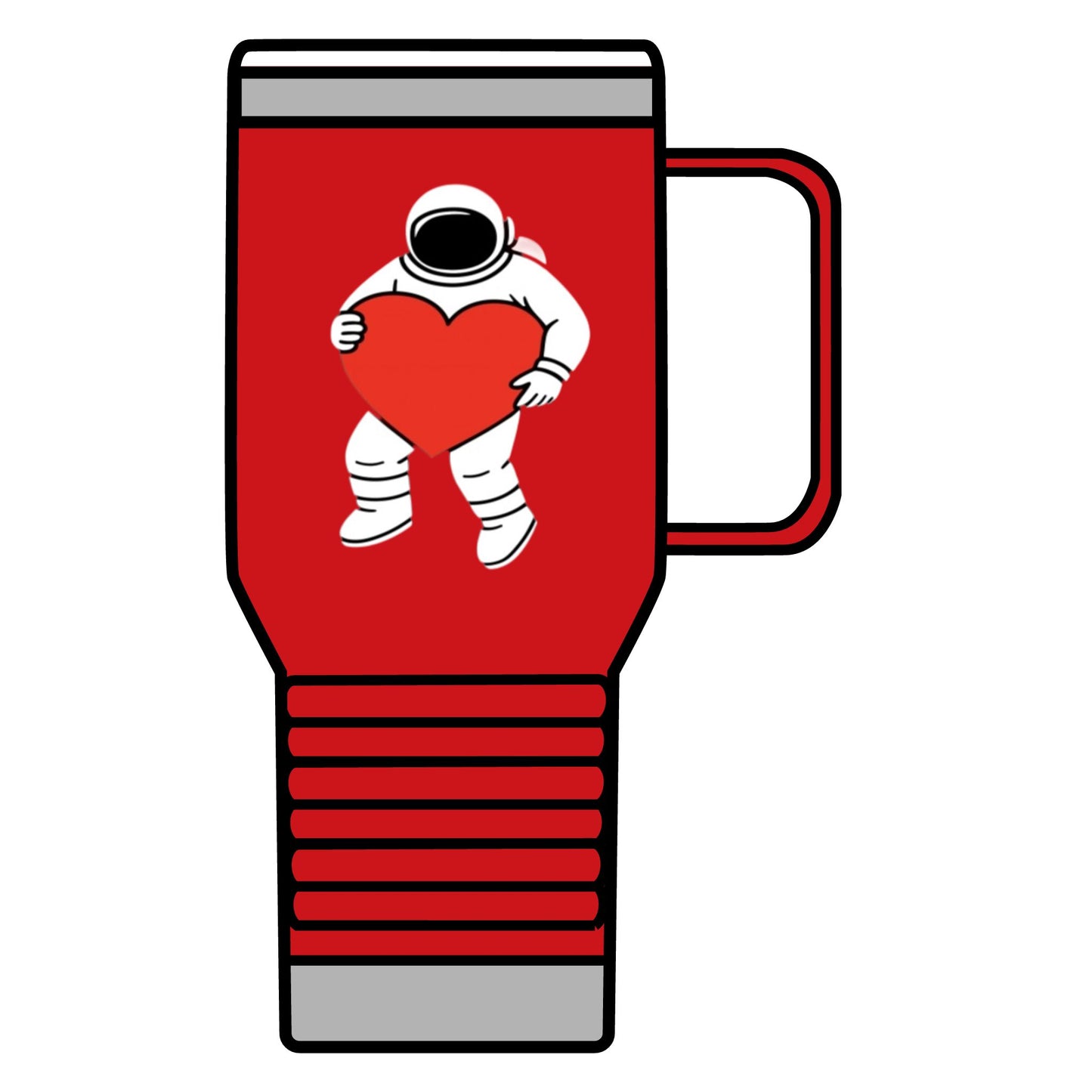 Astronaut Love Travel Mug, Cosmic Coffee Cup, Gift for Space Lovers, Heartwarming Travel Mug, Unique Space-Themed Drinkware, [...]