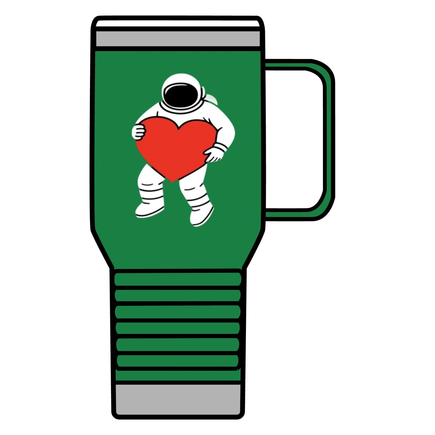 Astronaut Love Travel Mug, Cosmic Coffee Cup, Gift for Space Lovers, Heartwarming Travel Mug, Unique Space-Themed Drinkware, [...]