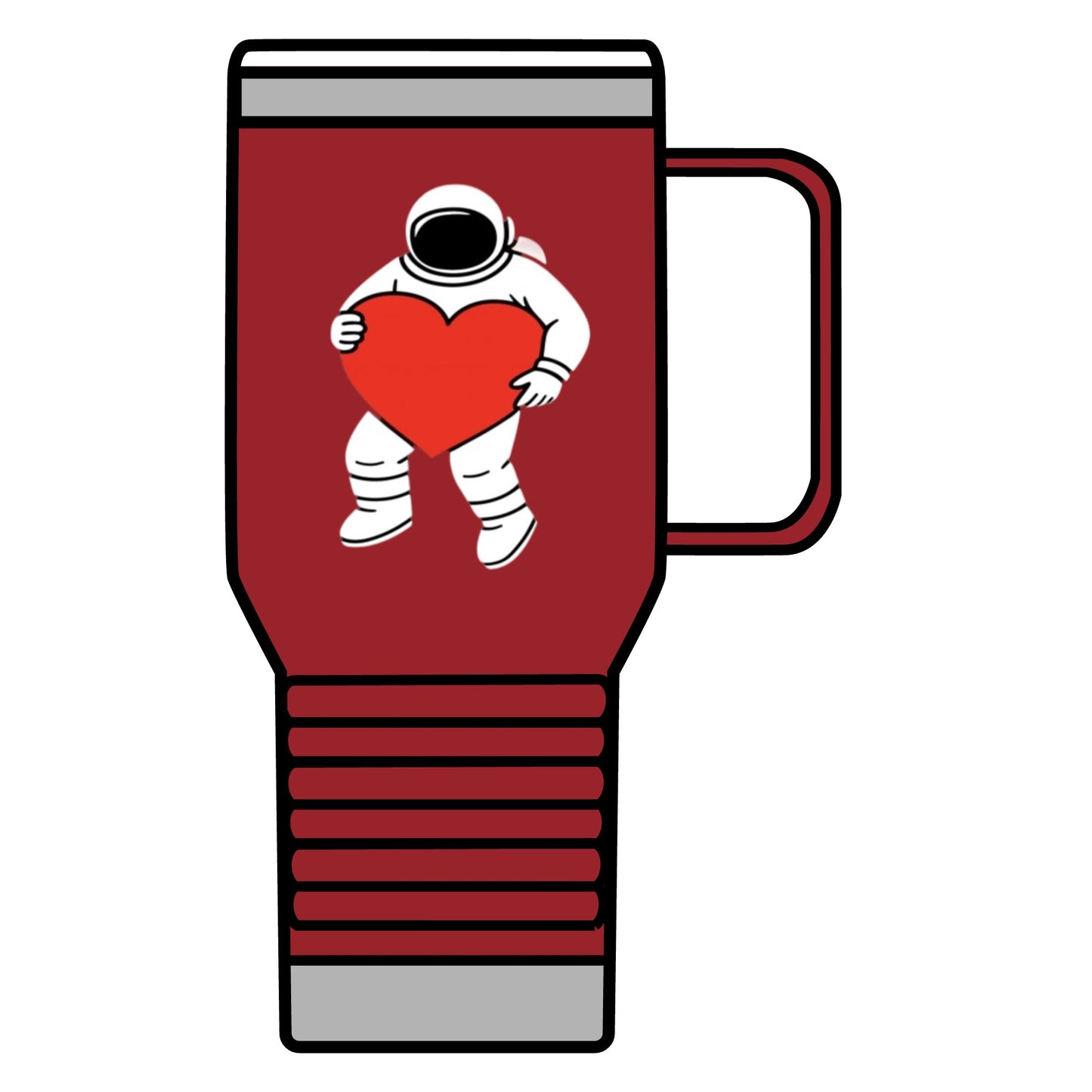 Astronaut Love Travel Mug, Cosmic Coffee Cup, Gift for Space Lovers, Heartwarming Travel Mug, Unique Space-Themed Drinkware, [...]