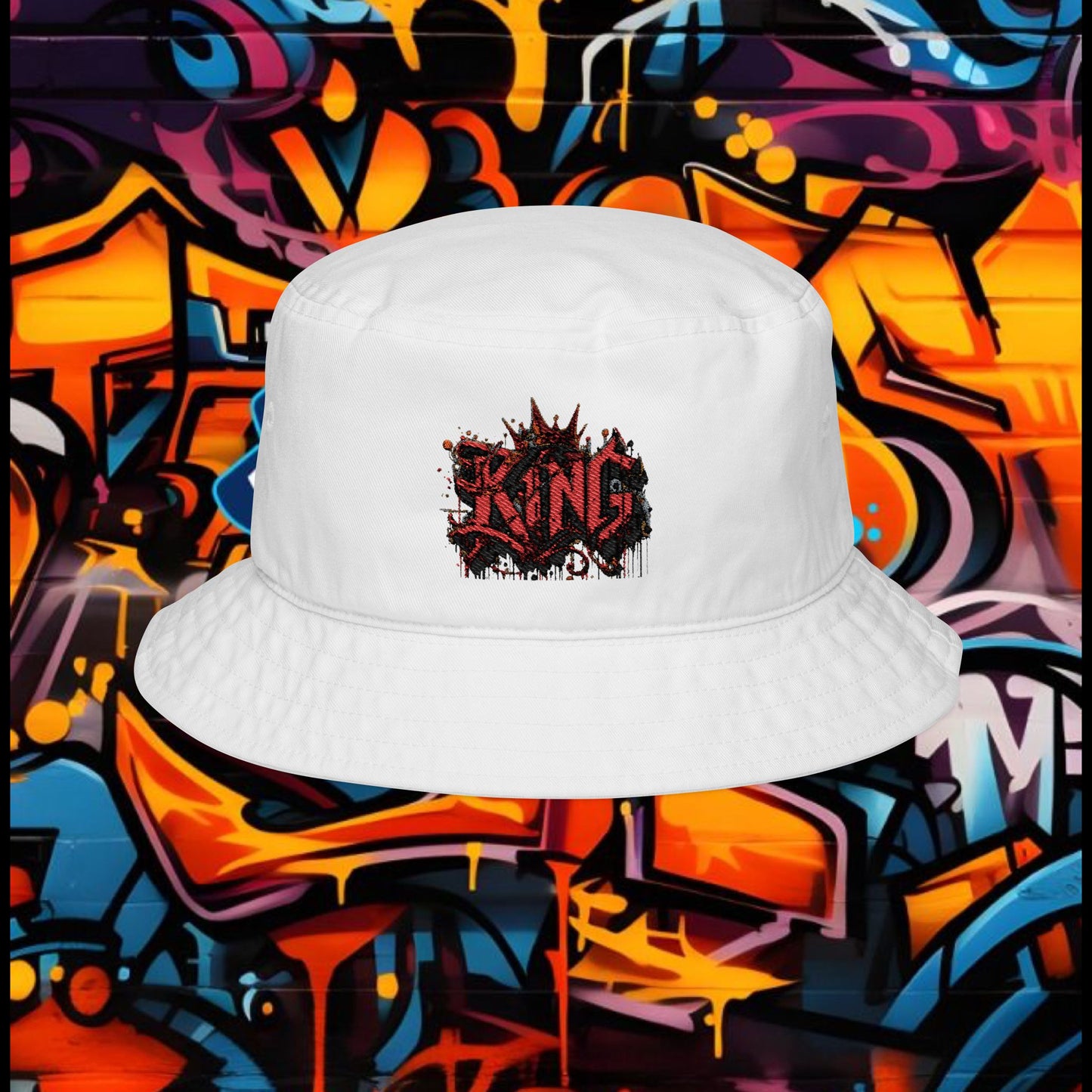 Embroidered Bucket Hat - King Design