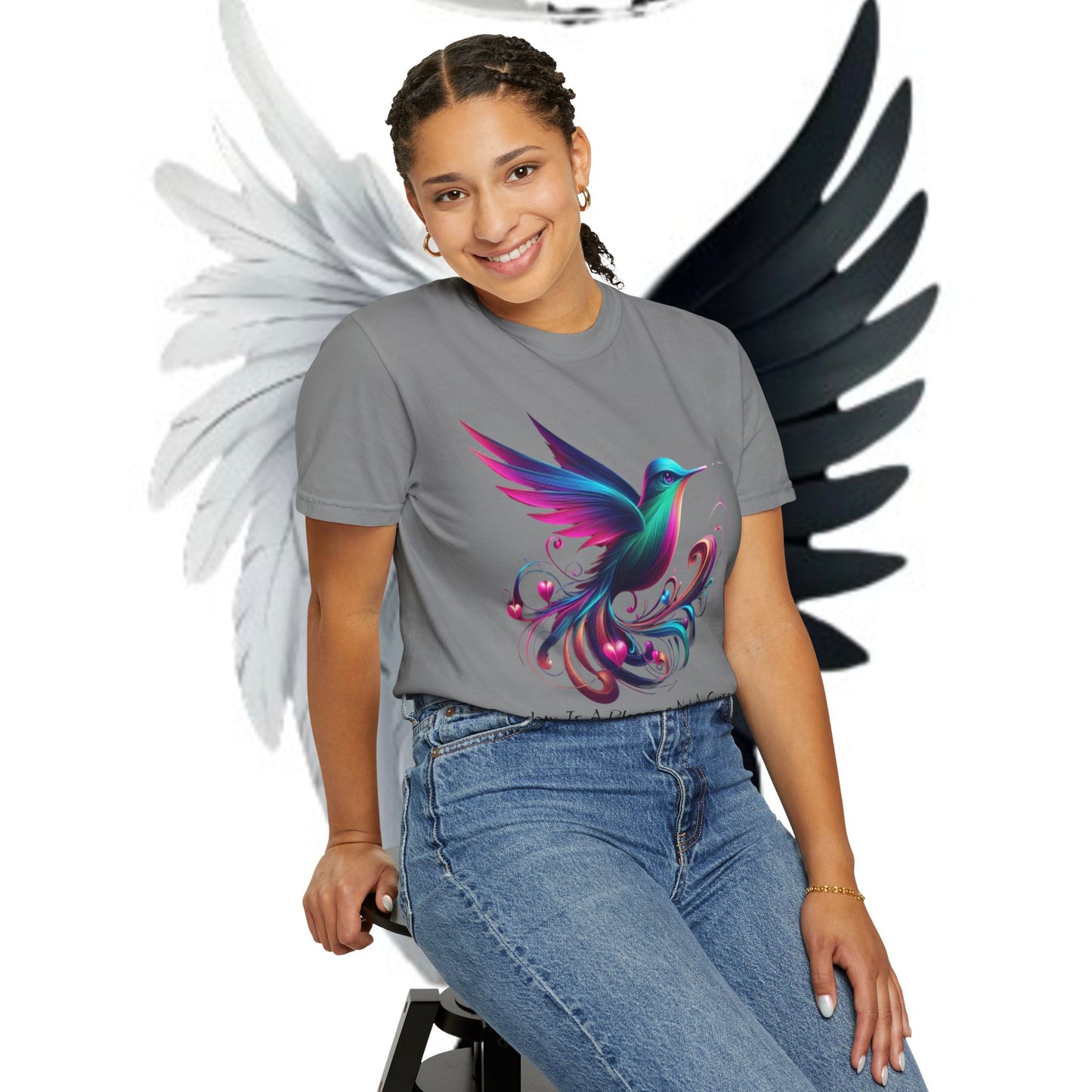 Garment-Dyed T-shirt - Freedom is a Blessing Design