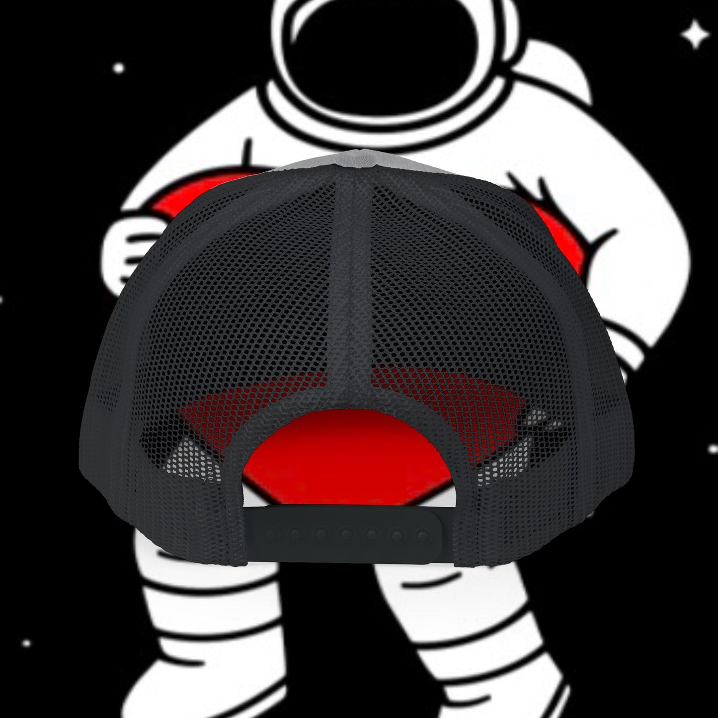 Astronaut Heart Snapback Cap, Cool Trucker Hat for Space Lovers, Unique Gift for Birthdays, Holidays, Adventure, Outdoor Wear