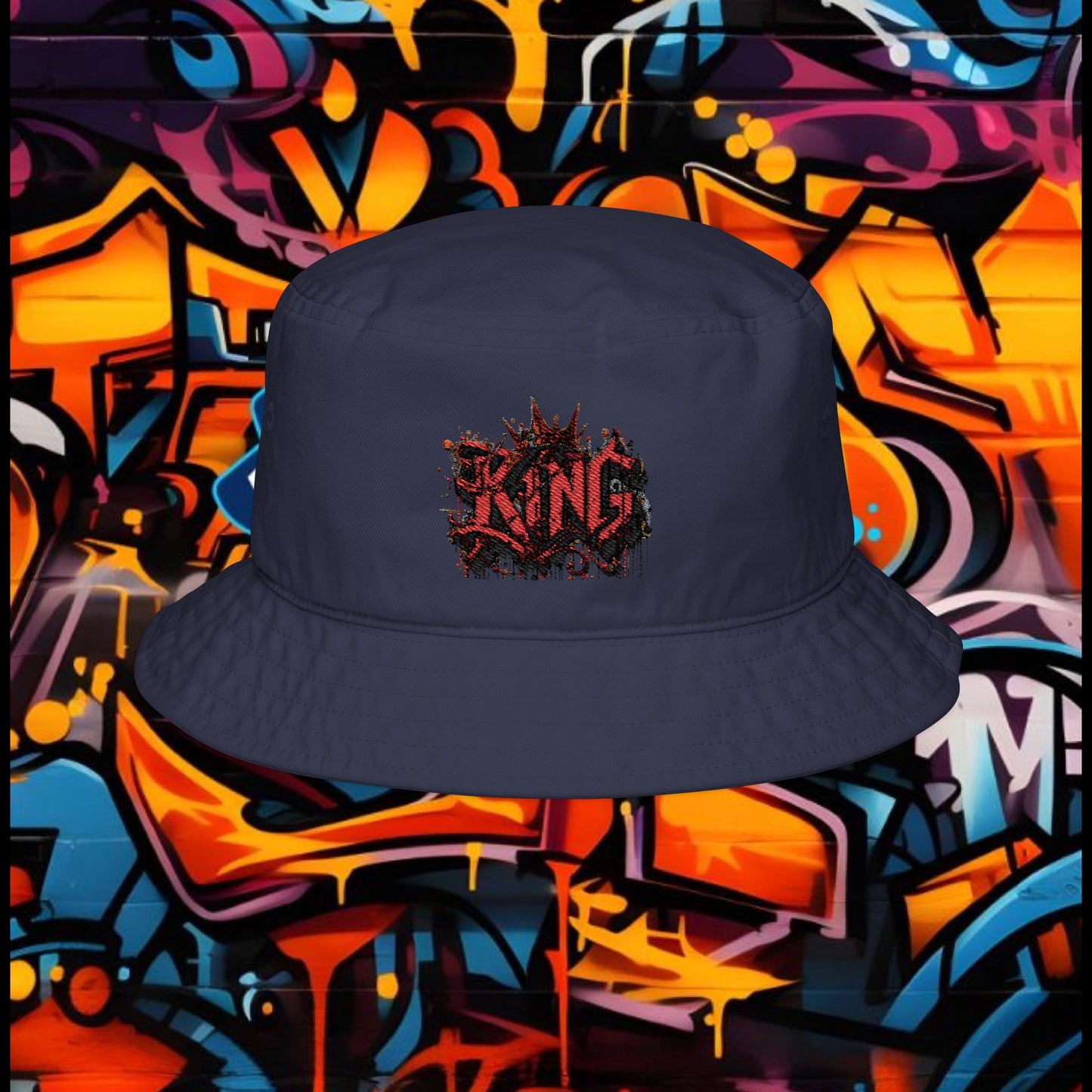 Embroidered Bucket Hat - King Design