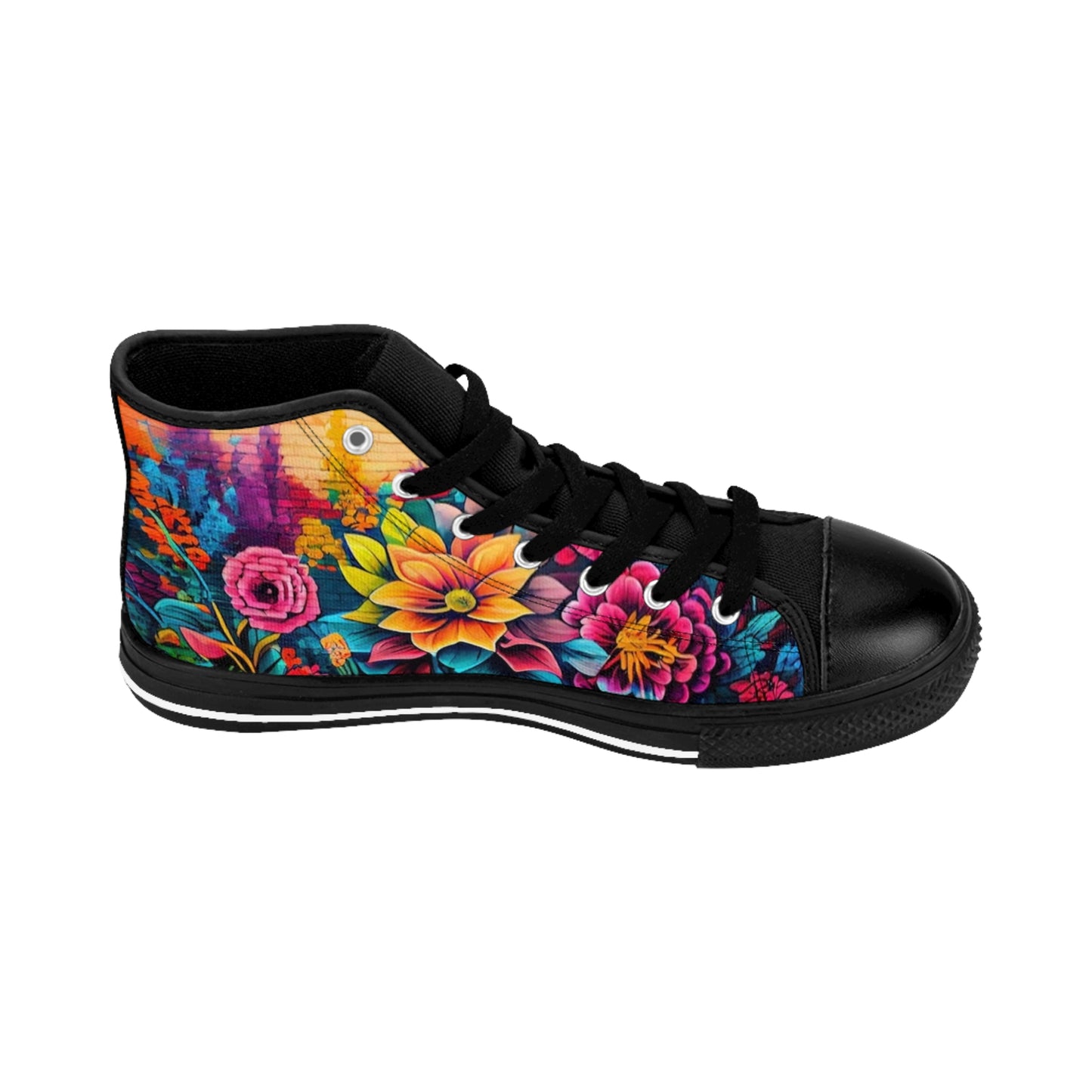 Floral High Top Sneakers