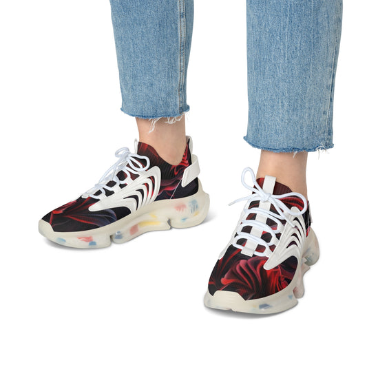 Vibrant Women's Mesh Sneakers, Stylish Athletic Shoes, Trendy Summer Sneakers, Colorful Fashion Sneakers, Fitness and Fashion Footwear