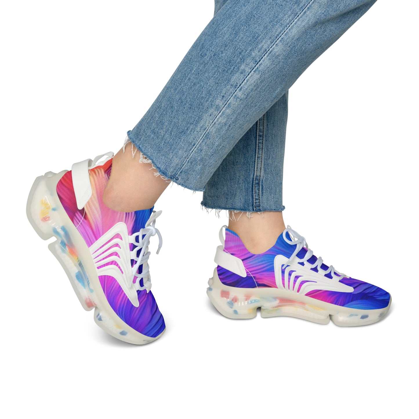 Colorful Women's Mesh Sneakers - Trendy Footwear, Lightweight Athletic Shoes, Sporty Lifestyle, Ideal for Running and Casual Wear