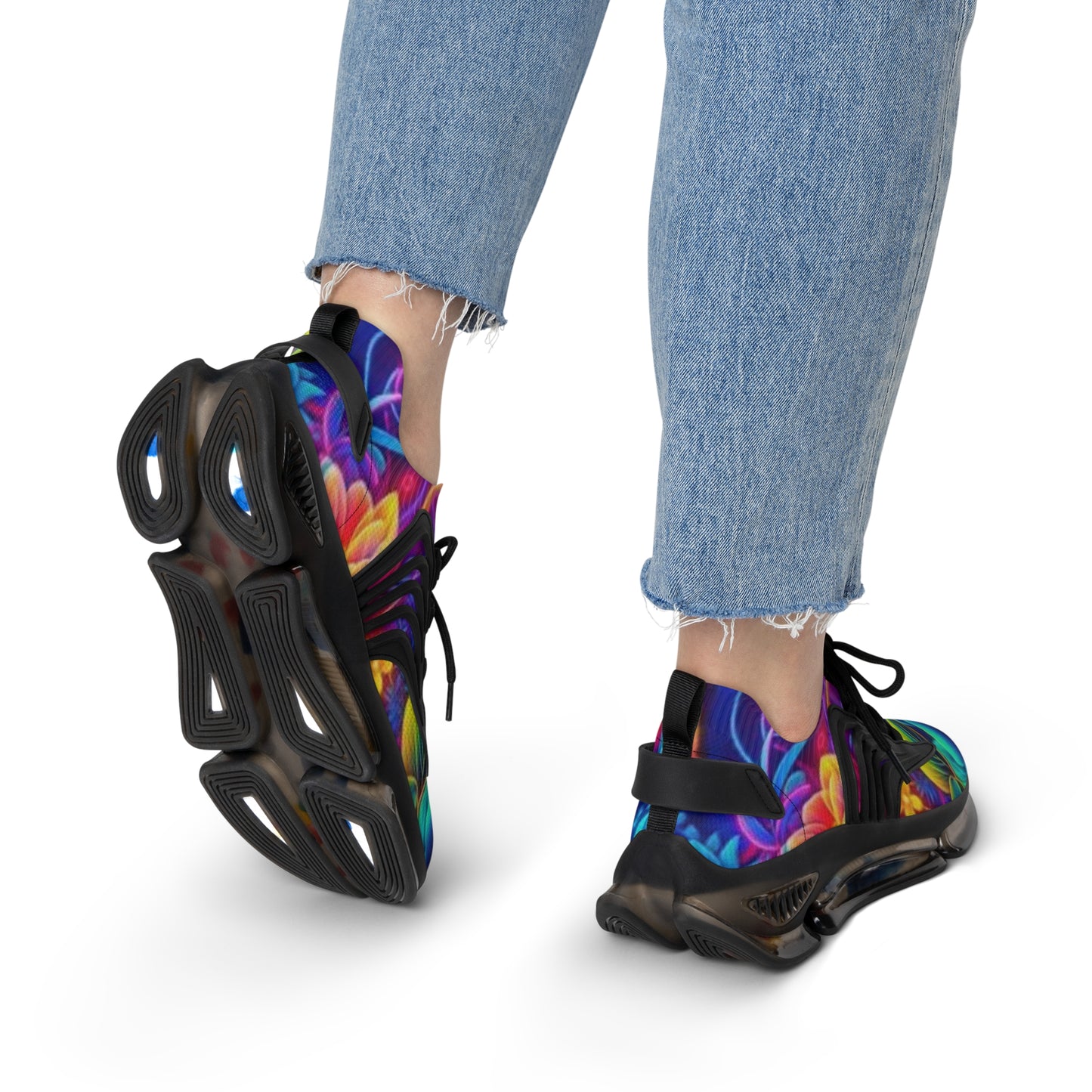 Colorful Women's Mesh Sneakers, Trendy Athletic Shoes, Stylish Sneakers for Women, Festival Walking Shoes, Comfortable Daily Wear