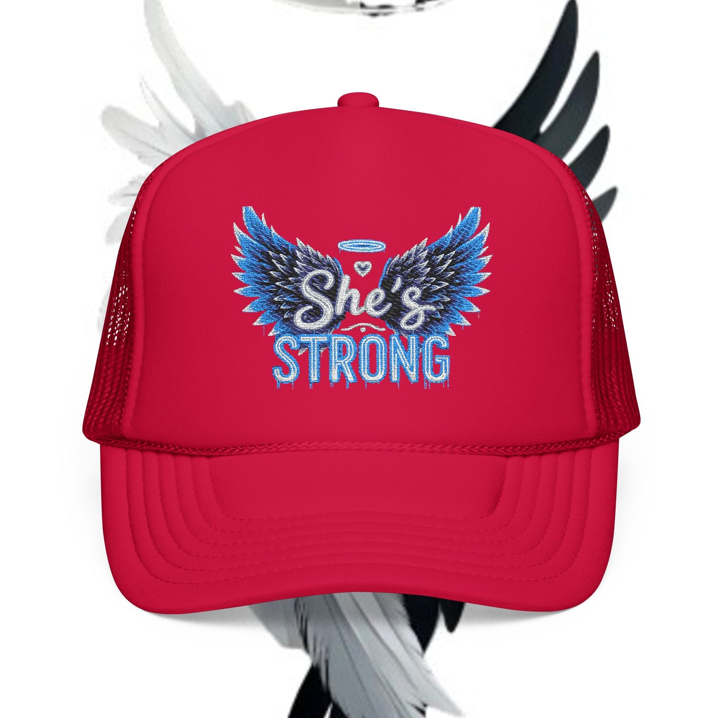 Embroidered Foam Trucker Hat - She Gifted Design