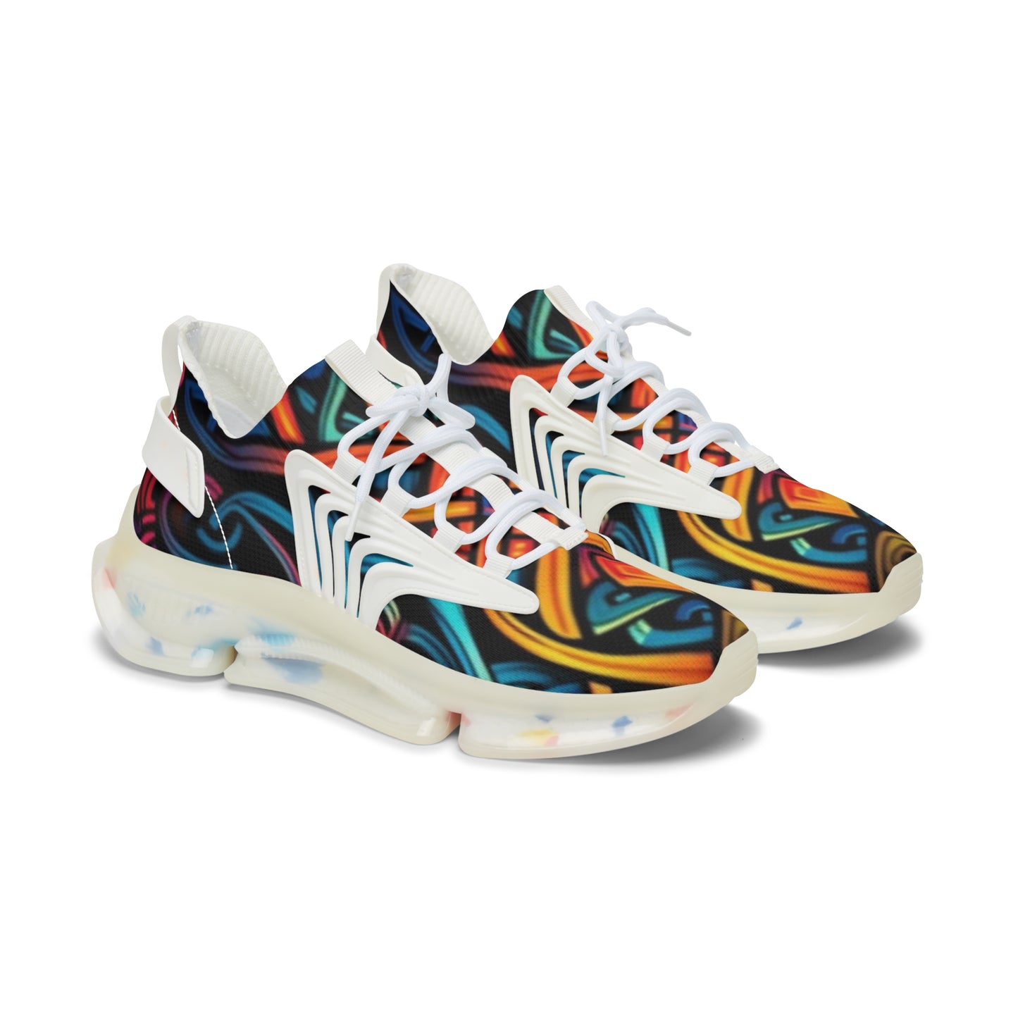 Vibrant Women's Mesh Sneakers | Trendy Athletic Shoes for Fashionistas, Casual Wear, Running, Gift for Her, Summer Vibes