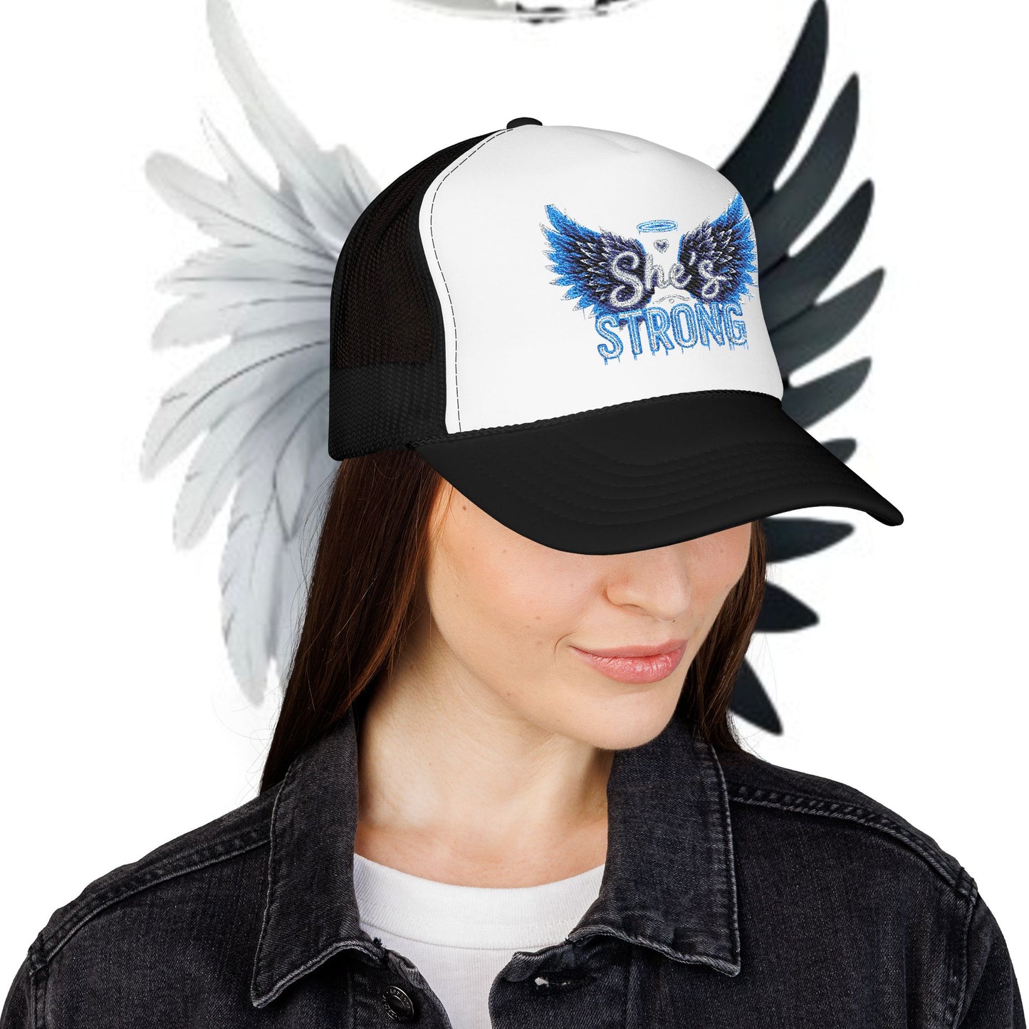 Embroidered Foam Trucker Hat - She Gifted Design