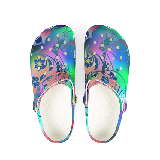 Vibrant AOP EVA Foam Clogs - Stylish & Comfy Footwear for Every Occasion, Colorful Garden Shoes, Fun Summer Clogs, Festival Footwear, [...]