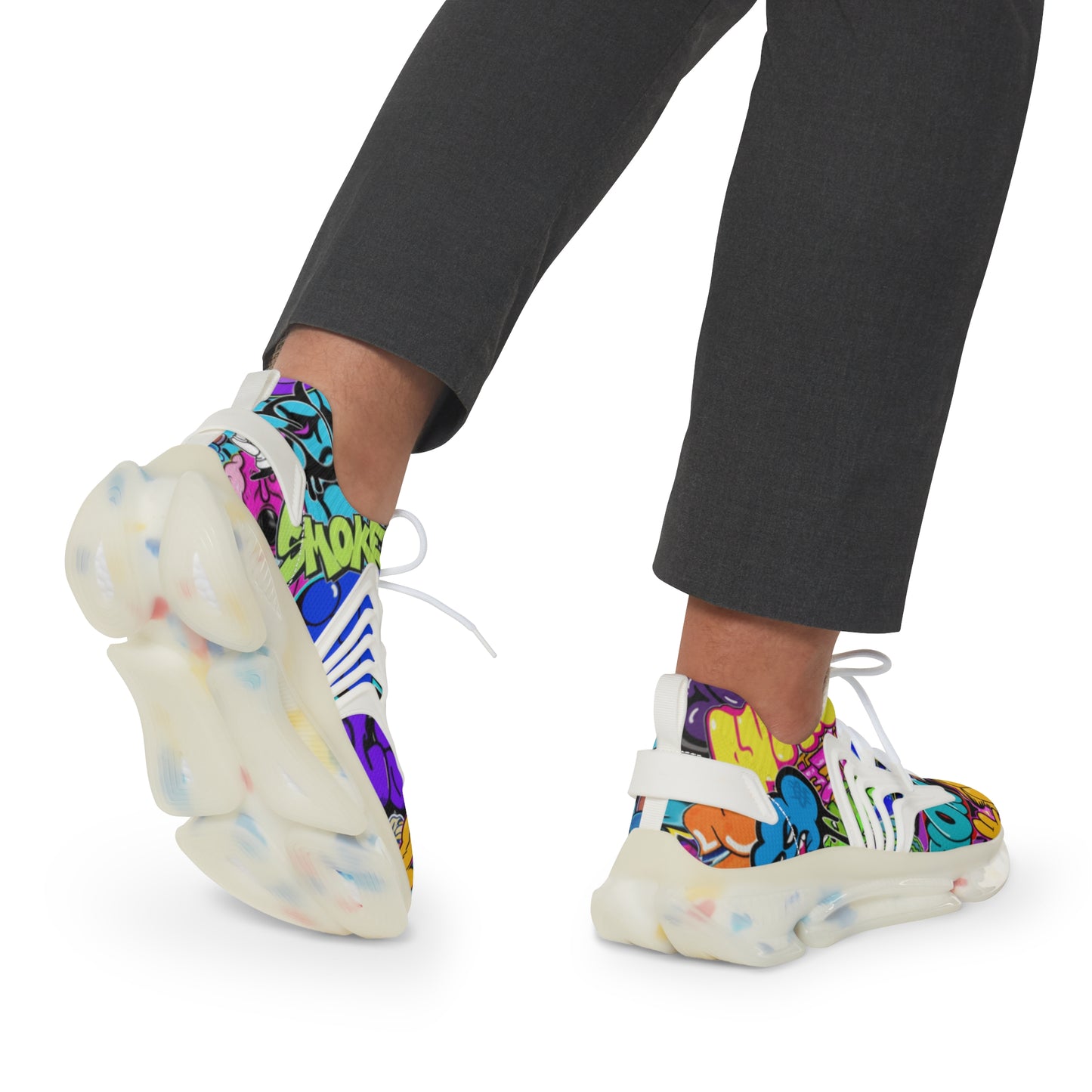 Men's Sneakers - Graffiti Style Shoes for Men