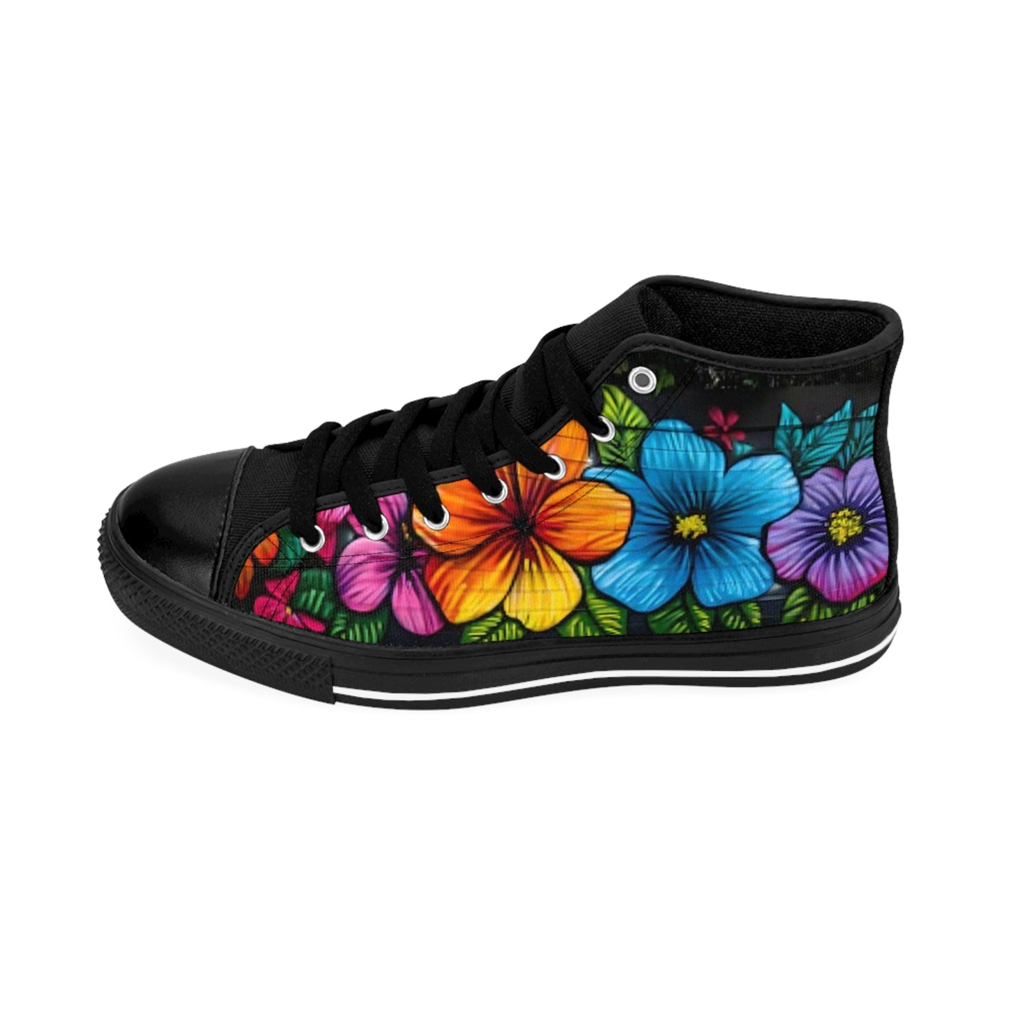 Floral High Top Sneakers