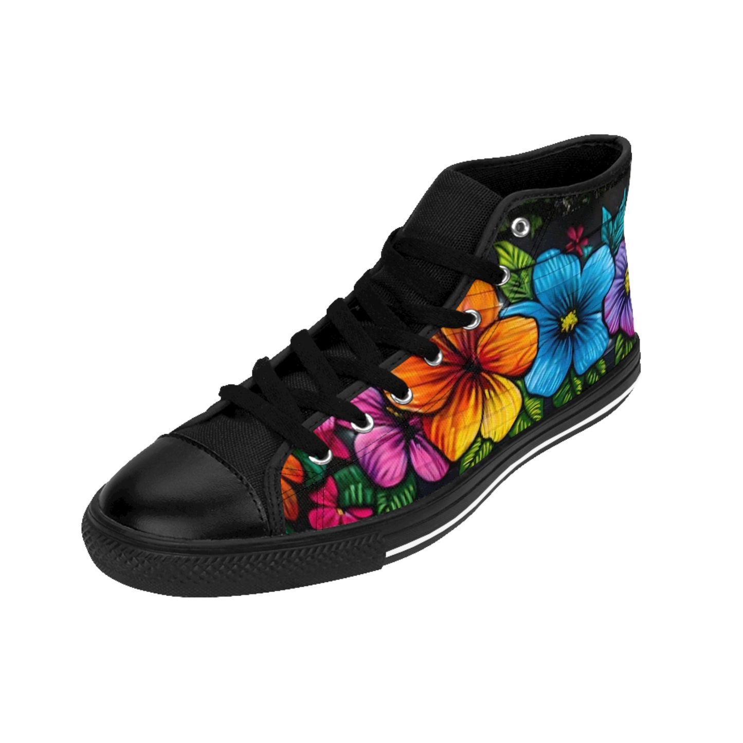 Floral High Top Sneakers