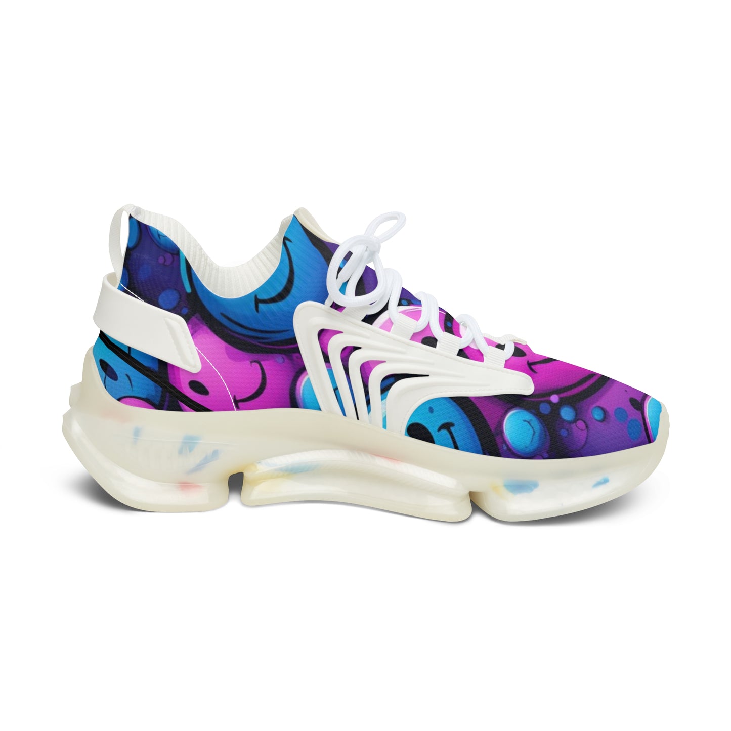 Vibrant Women's Mesh Sneakers, Colorful Running Shoes, Trendy Athletic Footwear, Stylish Fitness Sneakers, Unique Sport Shoes, [...]
