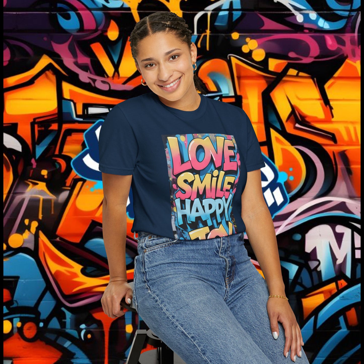Vibrant Positive Vibes T-Shirt, Affirmation Tee, Casual Wear, Gift for Friends, Summer Style, Joyful Graphic Tee