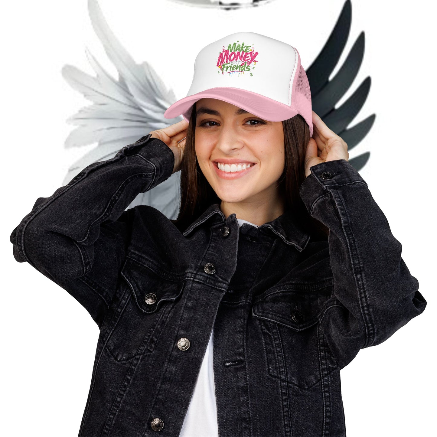 Trucker Hat - Make Money Not Friends Embroidered Cap