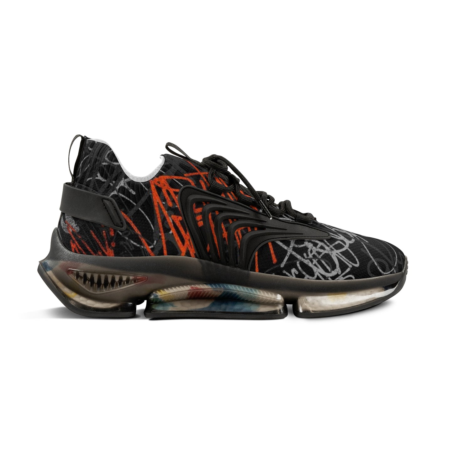 Mesh Sneakers - Graffiti Style Men's Shoes
