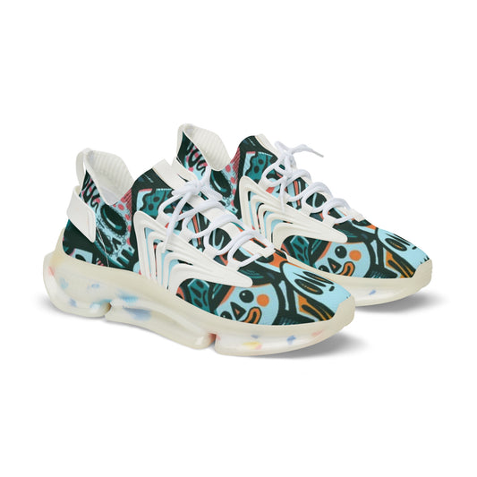 Vibrant Men's Mesh Sneakers, Colorful Workout Shoes, Trendy Sports Footwear, Unique Fashion Sneakers, Perfect for Active Lifestyle