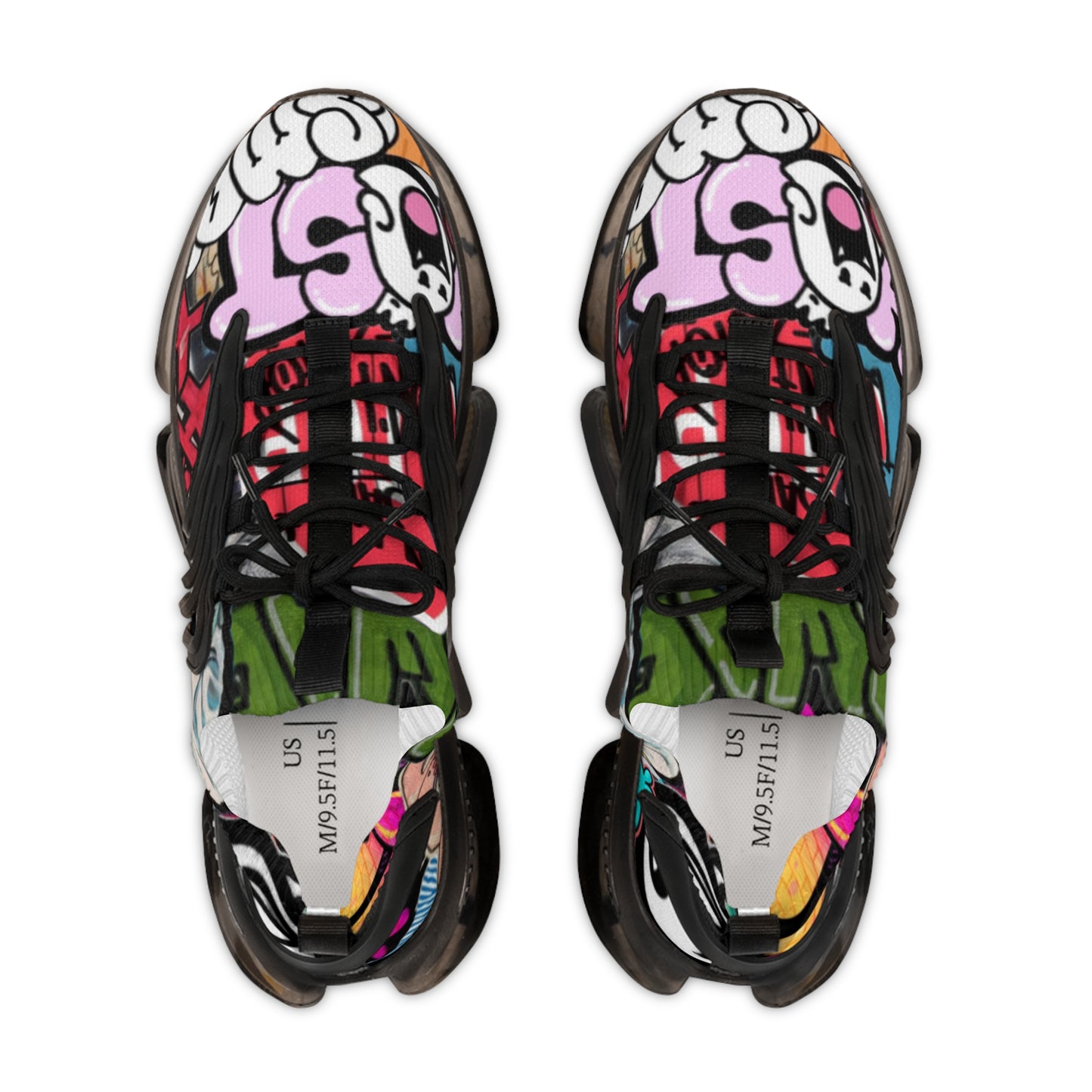 Colorful Men's Mesh Sneakers for Trendy Casual Wear, Street Style Shoes, Athletic Footwear, Unique Gift for Fashion Lovers
