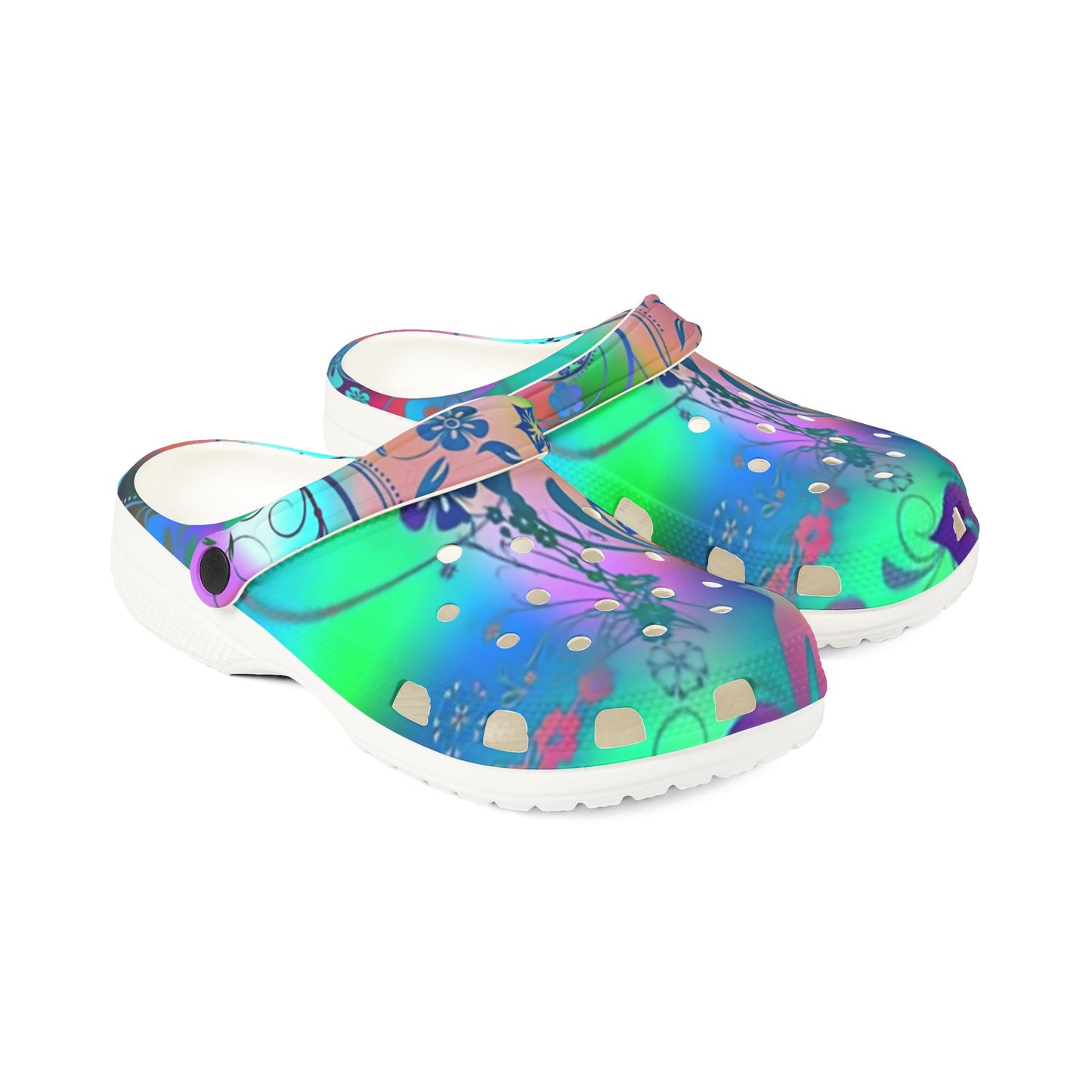 Vibrant AOP EVA Foam Clogs - Stylish & Comfy Footwear for Every Occasion, Colorful Garden Shoes, Fun Summer Clogs, Festival Footwear, [...]