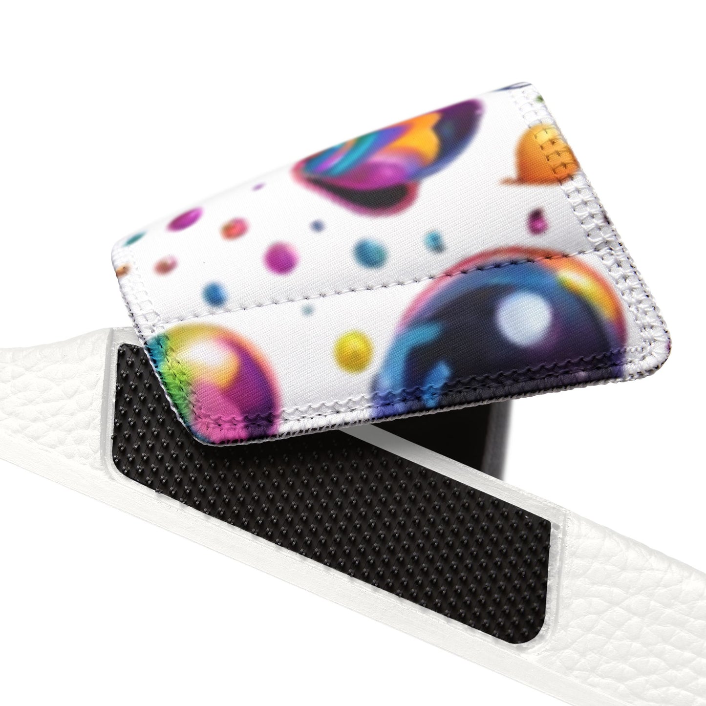 Sandals Slides - Candy Rain Design Removable-Strap Women's Shoes