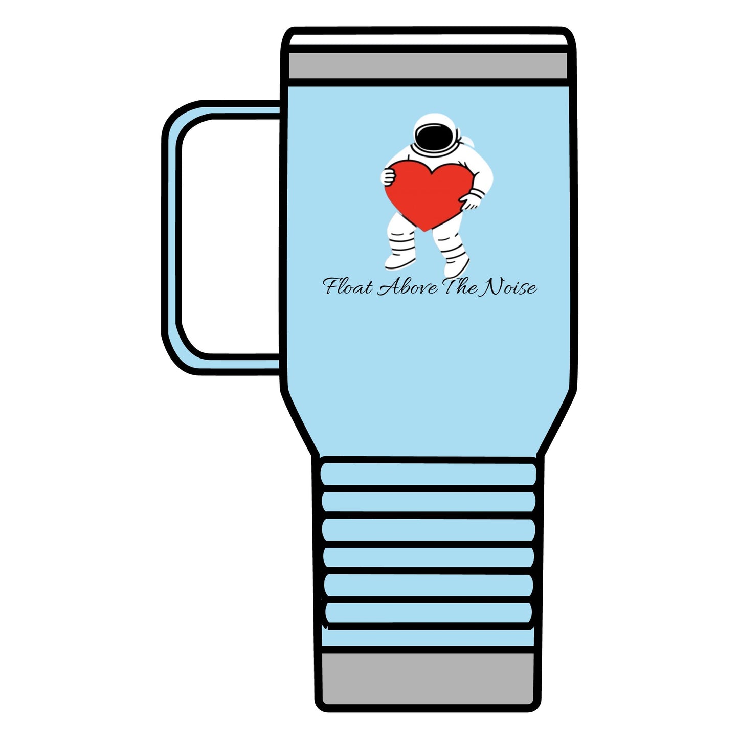 Astronaut Love Travel Mug, Cosmic Coffee Cup, Gift for Space Lovers, Heartwarming Travel Mug, Unique Space-Themed Drinkware, [...]