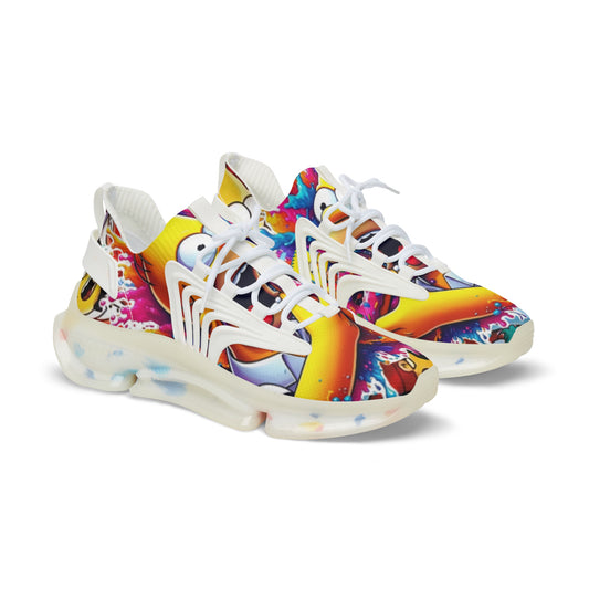 Vibrant Men's Mesh Sneakers - Colorful Sports Shoes, Trendy Footwear, Summer Style, Outdoor Running, Casual Fashion