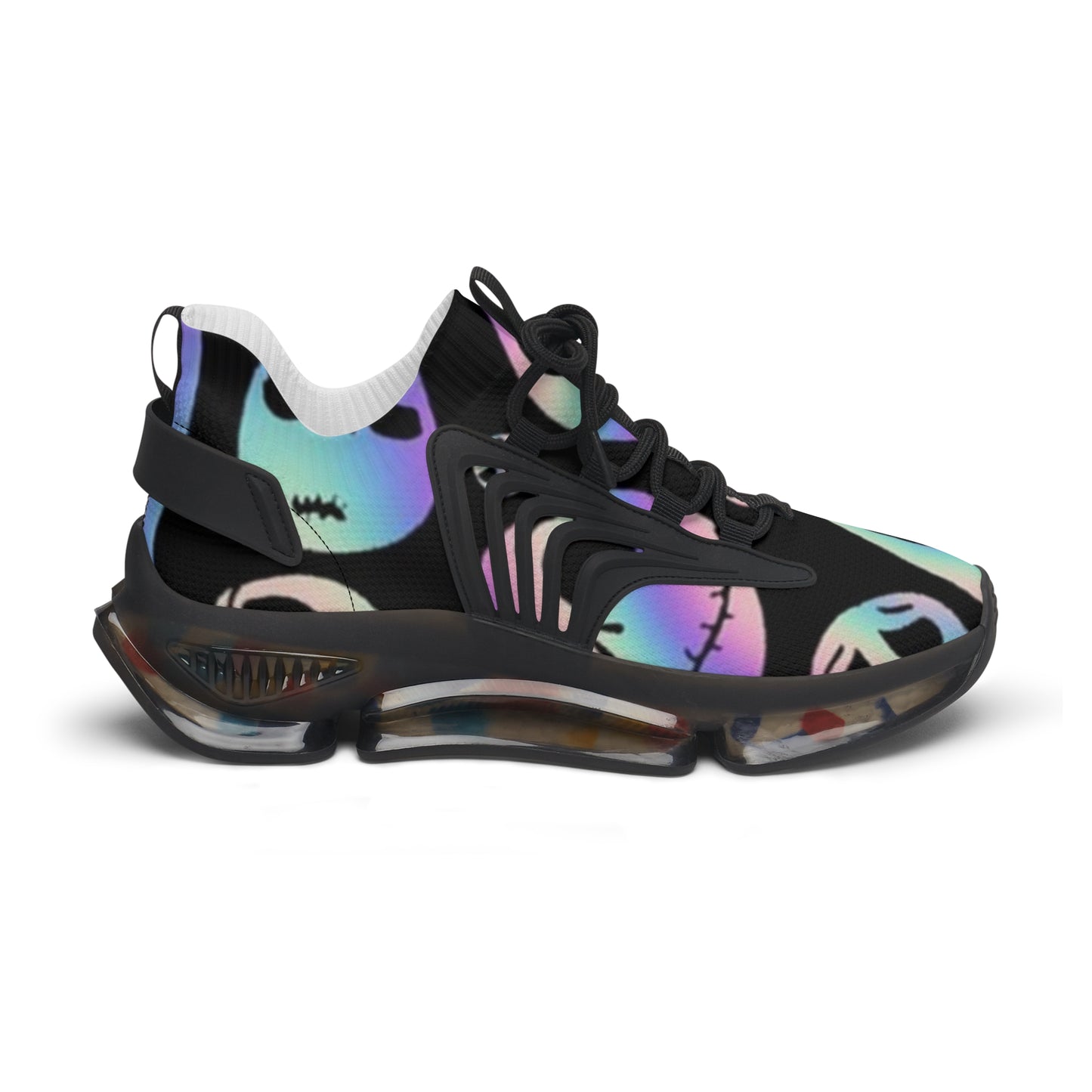 Sneakers - Halloween Colorful Ghost Print Women's Mesh Sneakers