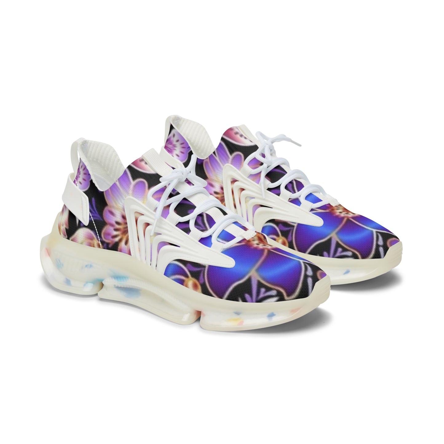 Floral Print Women's Mesh Sneakers | Stylish Comfort, Fitness, Casual Wear, Trendy Footwear, Spring Fashion