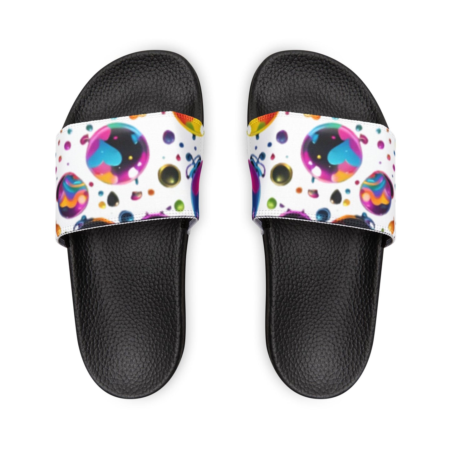 Sandals Slides - Candy Rain Design Removable-Strap Women's Shoes