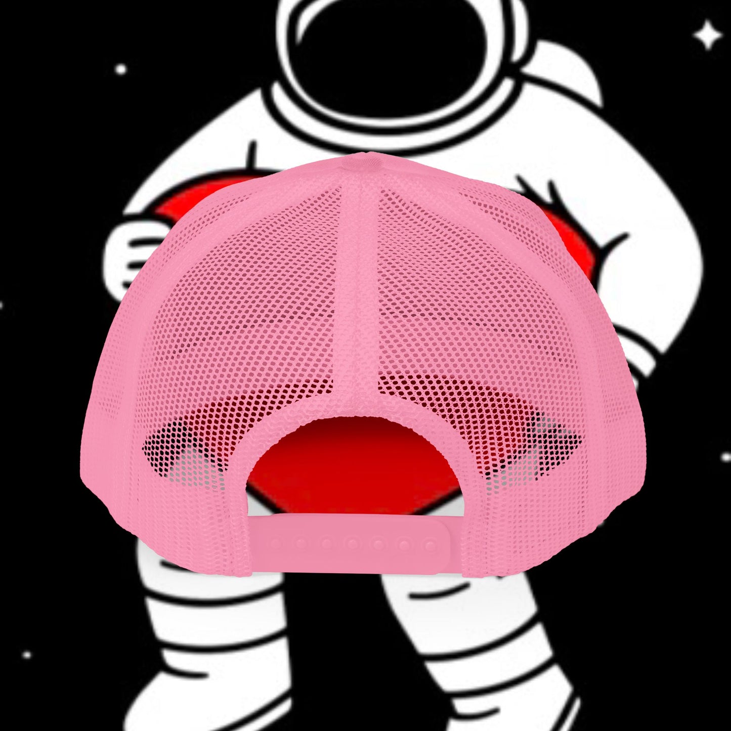 Astronaut Heart Snapback Cap, Cool Trucker Hat for Space Lovers, Unique Gift for Birthdays, Holidays, Adventure, Outdoor Wear