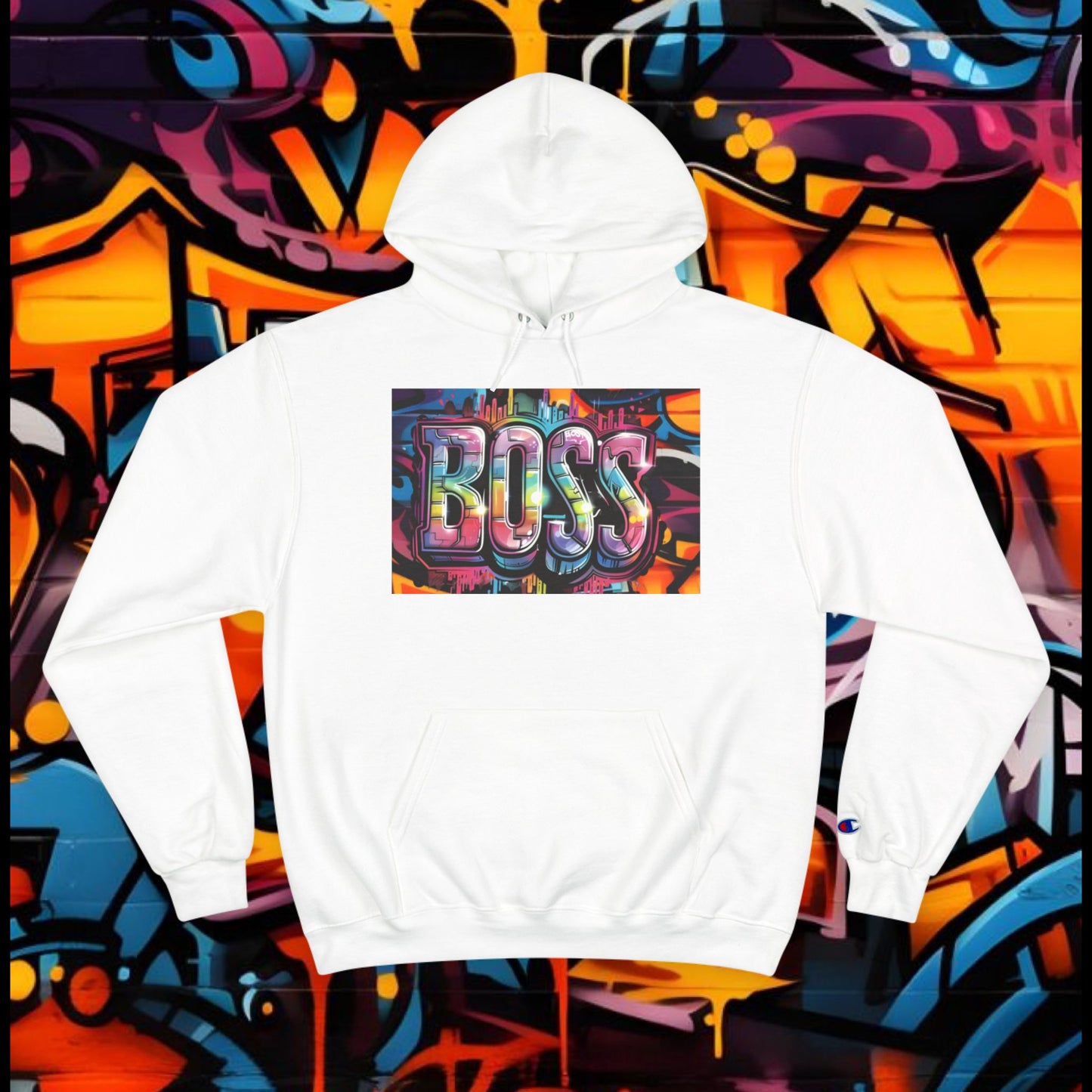 Boss Graffiti Hoodie - Street Style Sweatshirt, Urban Fashion, Gift for Him/Her, Trendy Outfit, Unique Graphic Apparel