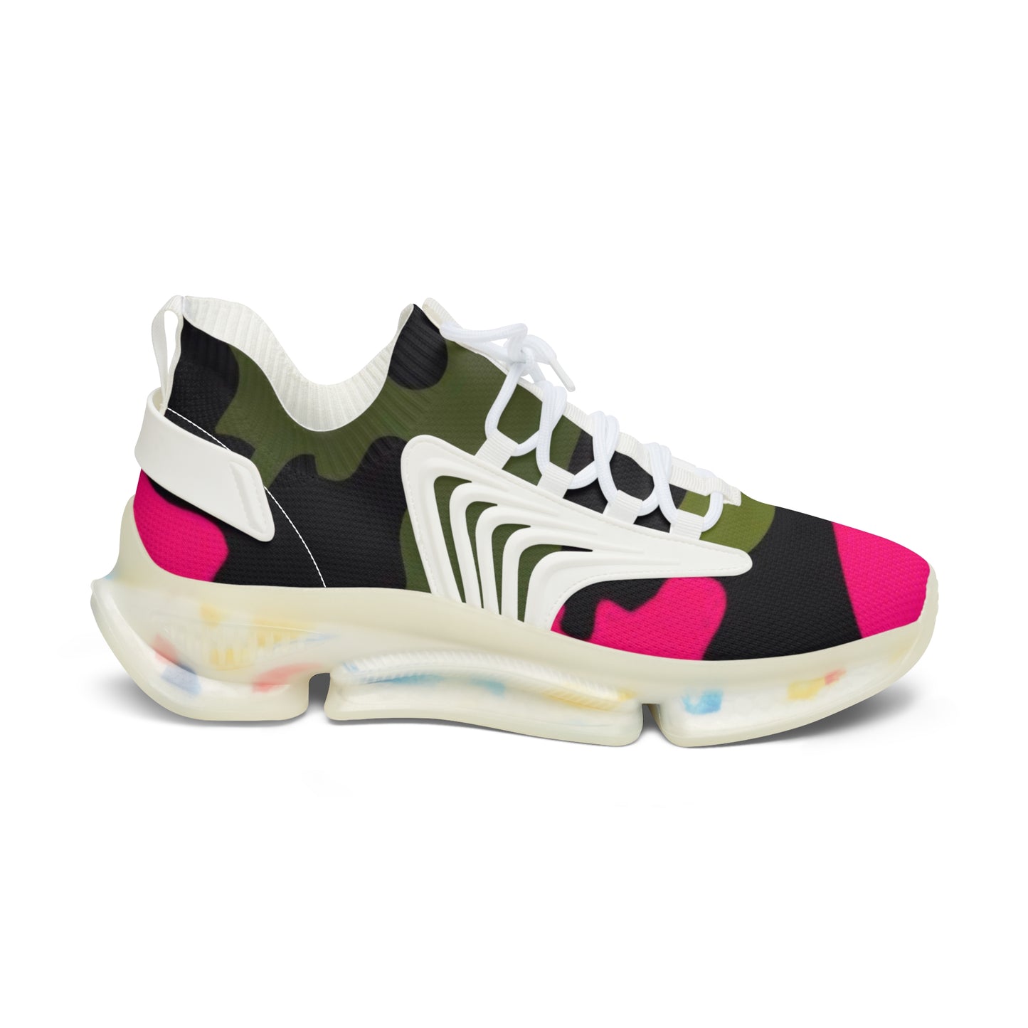 Vibrant Women's Mesh Sneakers - Colorful Athletic Shoes for Running, Casual Wear, Fitness, Travel, Trendy Style