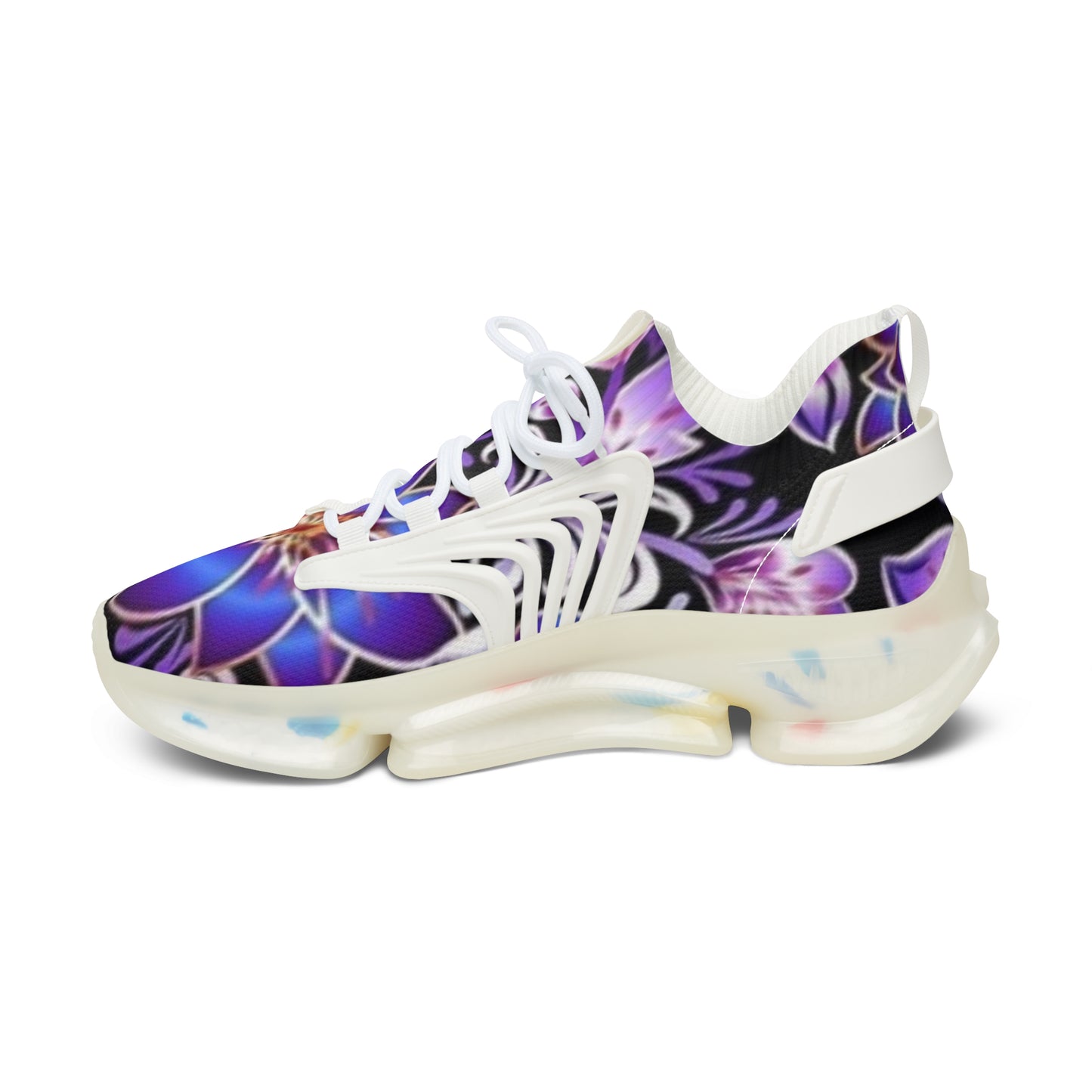 Floral Print Women's Mesh Sneakers | Stylish Comfort, Fitness, Casual Wear, Trendy Footwear, Spring Fashion