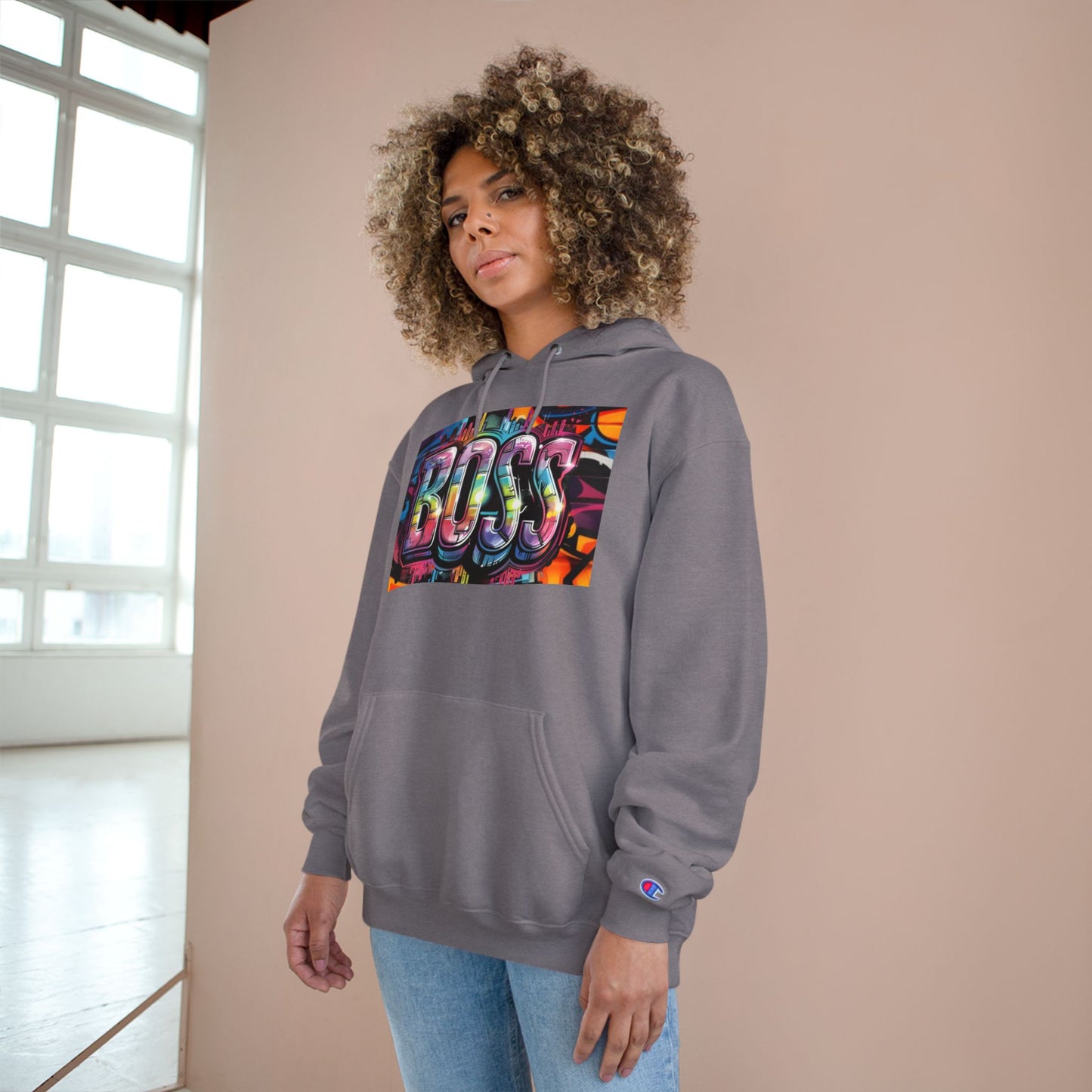 Boss Graffiti Hoodie - Street Style Sweatshirt, Urban Fashion, Gift for Him/Her, Trendy Outfit, Unique Graphic Apparel