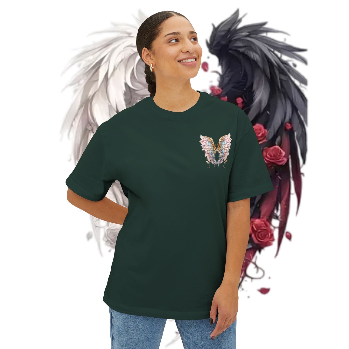 Oversized Tees Angel & Demon Collection - Celestial Streetwear Attitude