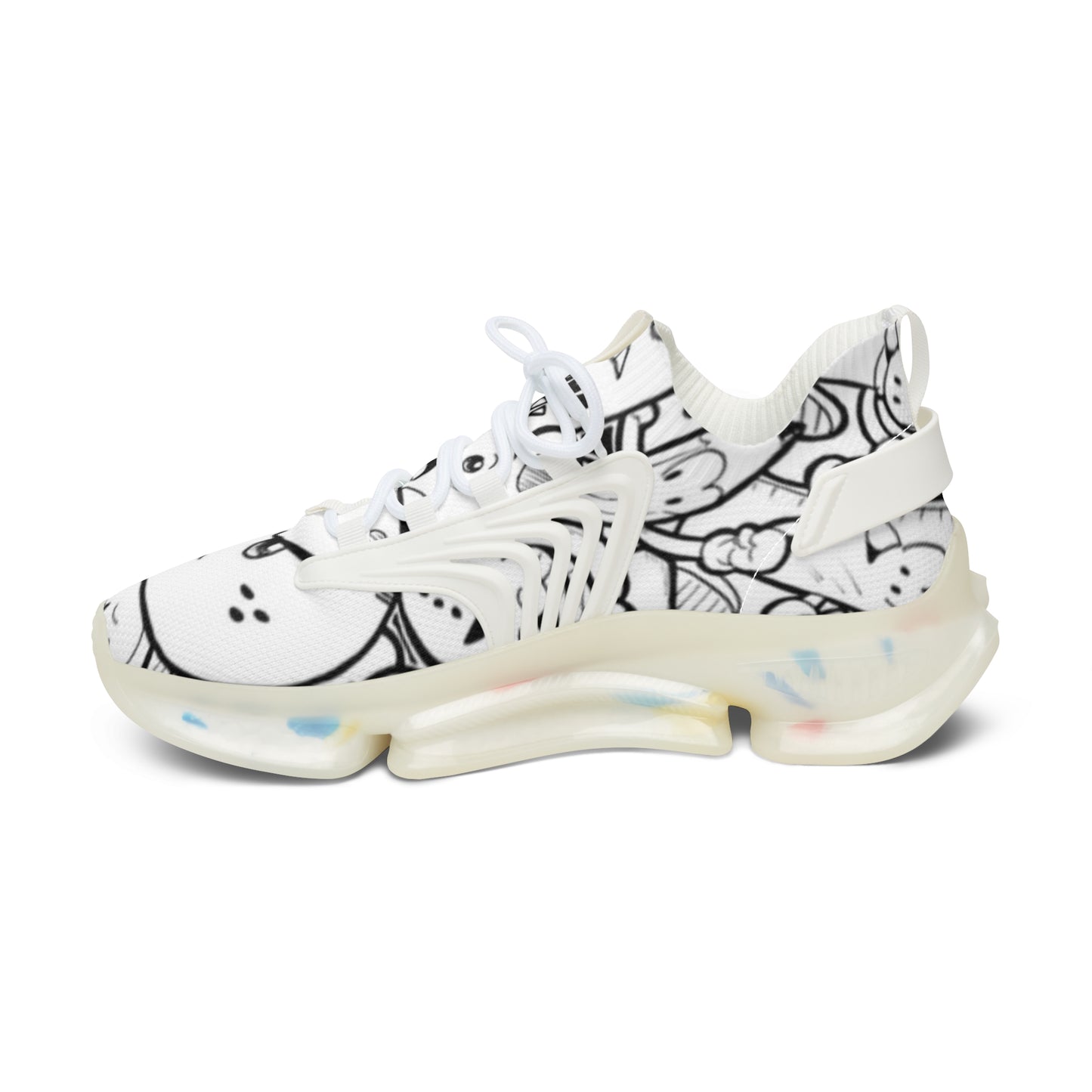 Chic Women's Mesh Sneakers, Trendy Athletic Shoes, Breathable Walking Shoes, Unique Style Footwear, Comfortable Casual Sneakers