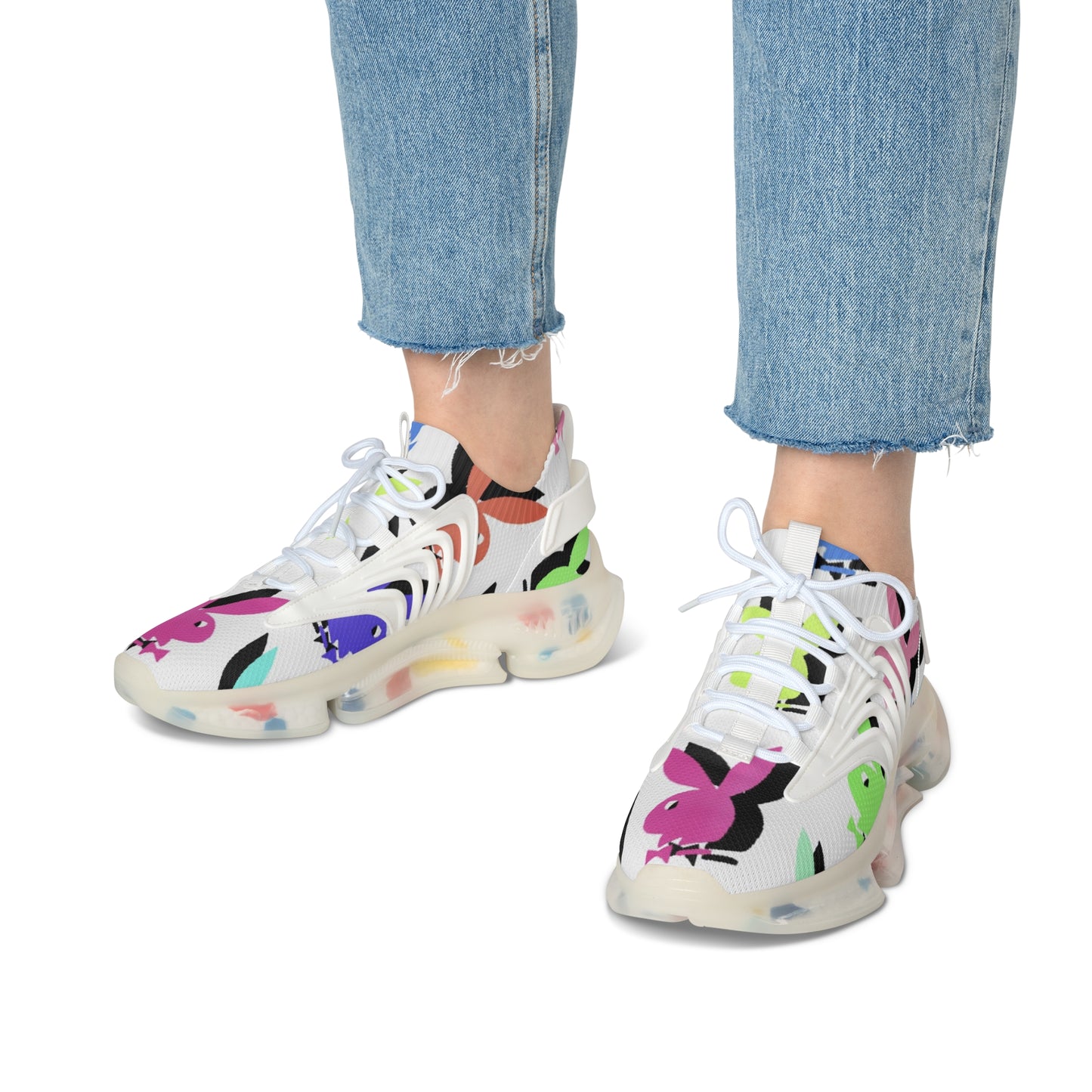 Whimsical Women's Mesh Sneakers - Colorful, Lightweight, Stylish for Daily Wear, Walking, Fitness, Spring, Summer Adventures