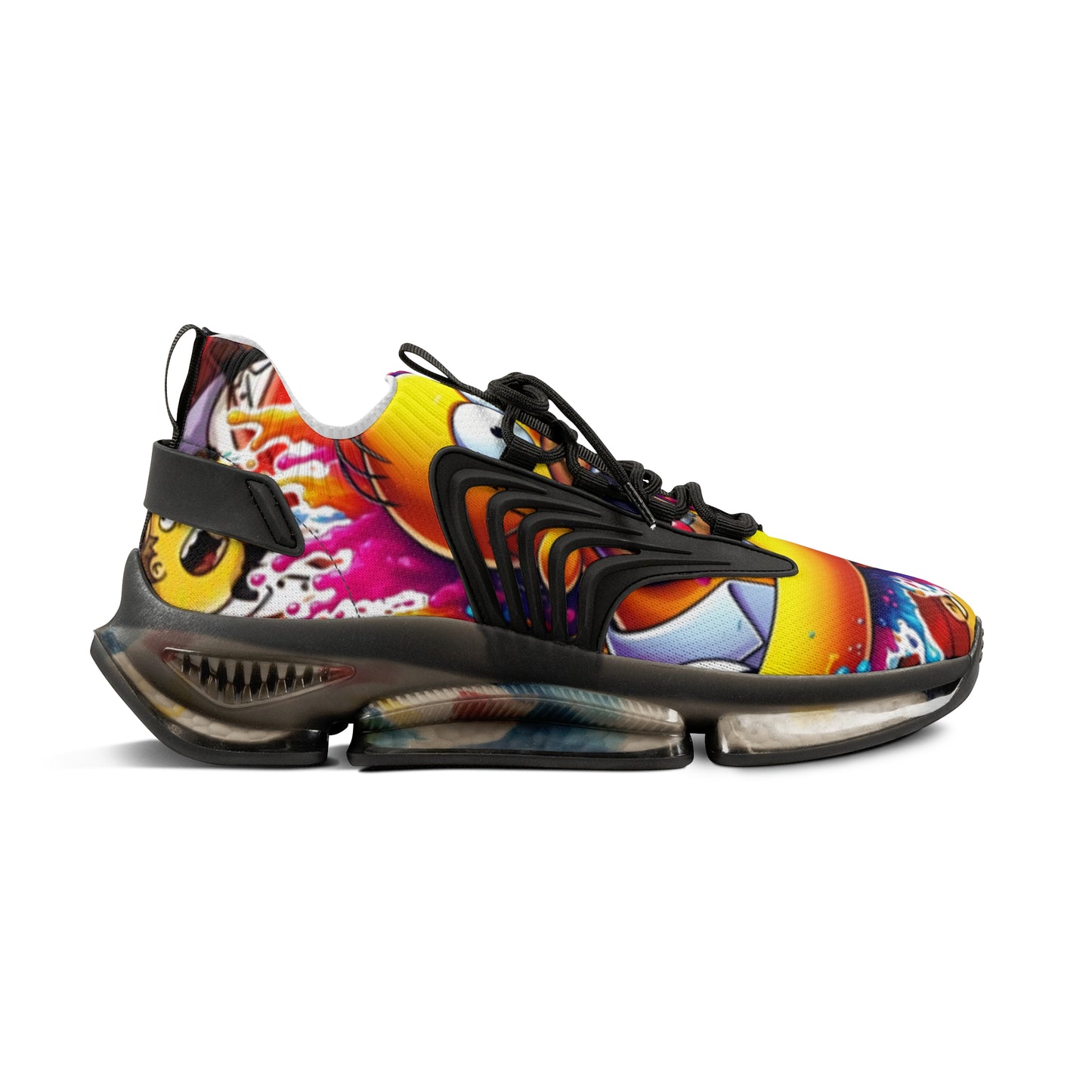 Vibrant Men's Mesh Sneakers - Colorful Sports Shoes, Trendy Footwear, Summer Style, Outdoor Running, Casual Fashion