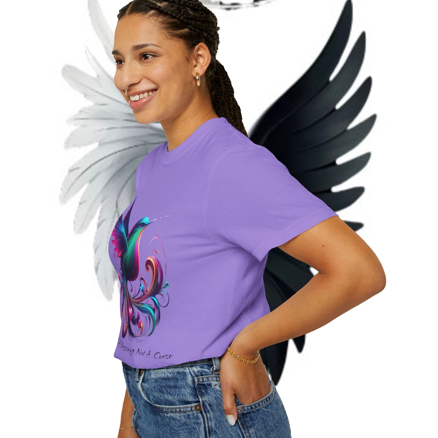 Garment-Dyed T-shirt - Freedom is a Blessing Design