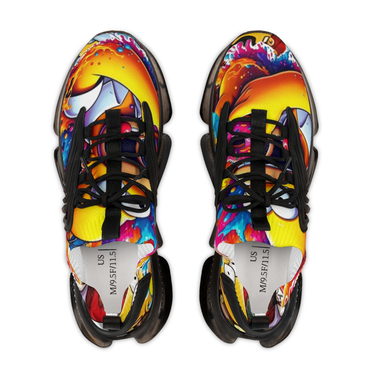 Vibrant Men's Mesh Sneakers - Colorful Sports Shoes, Trendy Footwear, Summer Style, Outdoor Running, Casual Fashion