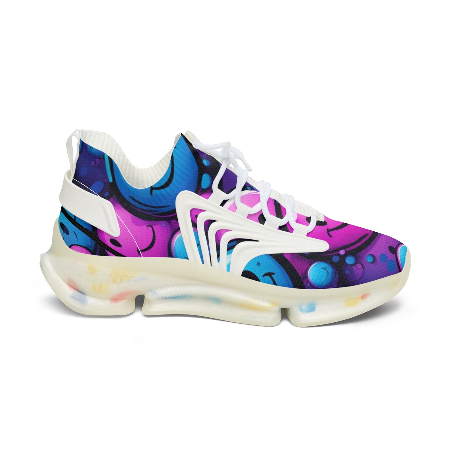 Vibrant Women's Mesh Sneakers, Colorful Running Shoes, Trendy Athletic Footwear, Stylish Fitness Sneakers, Unique Sport Shoes, [...]