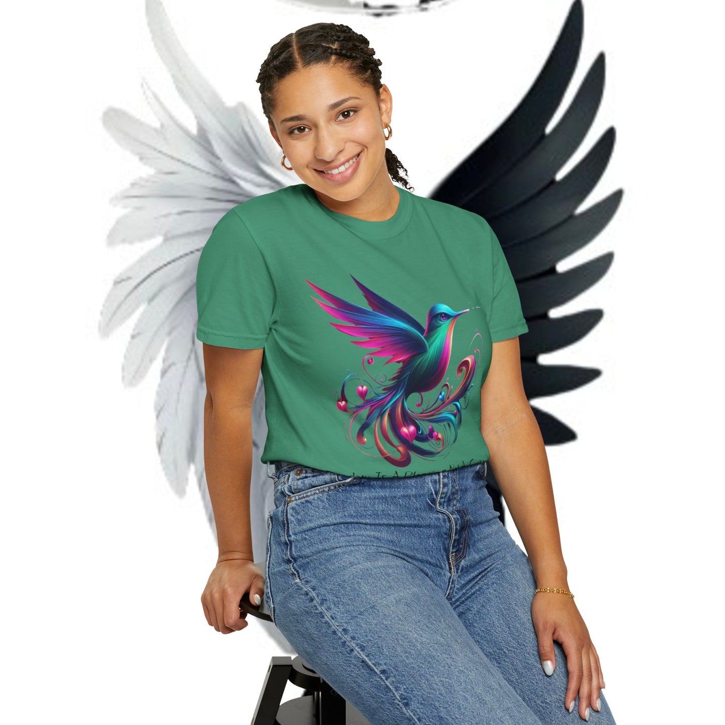 Garment-Dyed T-shirt - Freedom is a Blessing Design