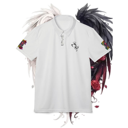 Unisex Polo Shirt - Fuck Love Graphic Tee