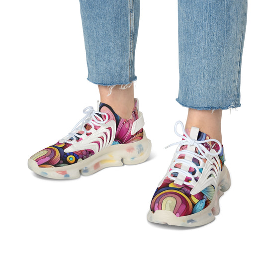 Colorful Women's Mesh Sneakers - Stylish Athletic Shoes for Fitness, Casual Wear, Travel, Festivals, and Everyday Comfort