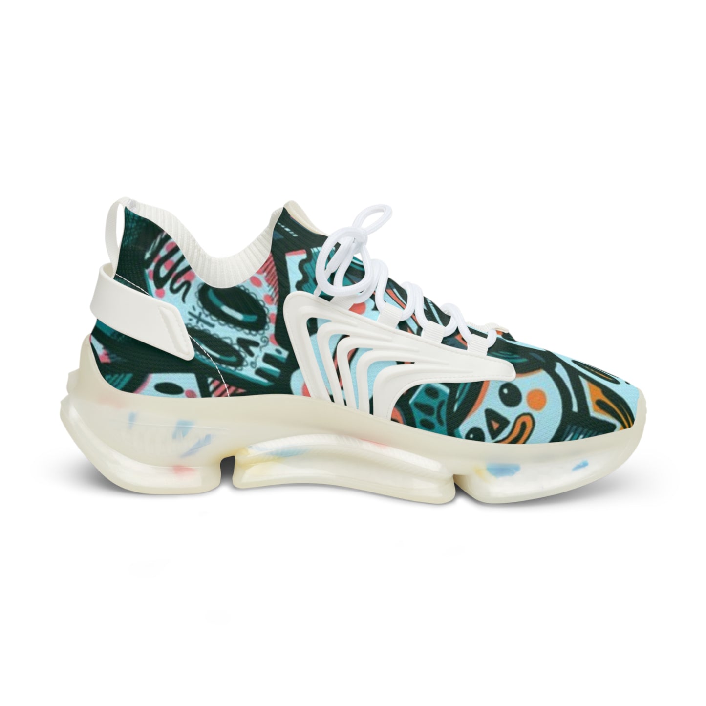 Vibrant Men's Mesh Sneakers, Colorful Workout Shoes, Trendy Sports Footwear, Unique Fashion Sneakers, Perfect for Active Lifestyle